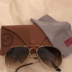 Brown Ray Ban Aviators
